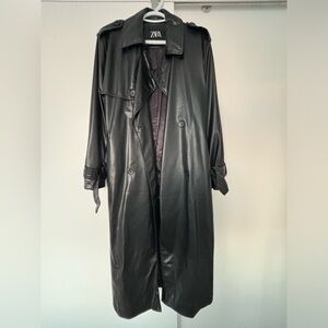 ZARA Leather Trench Coat